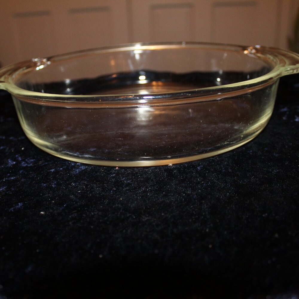 Vintage Fire-King 8 inch pie 450-Clear Glass